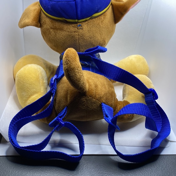 Nickelodeon Paw Patrol Chase 12” Soft Plush Stuffed Dog Backpack - Picture 4 of 9